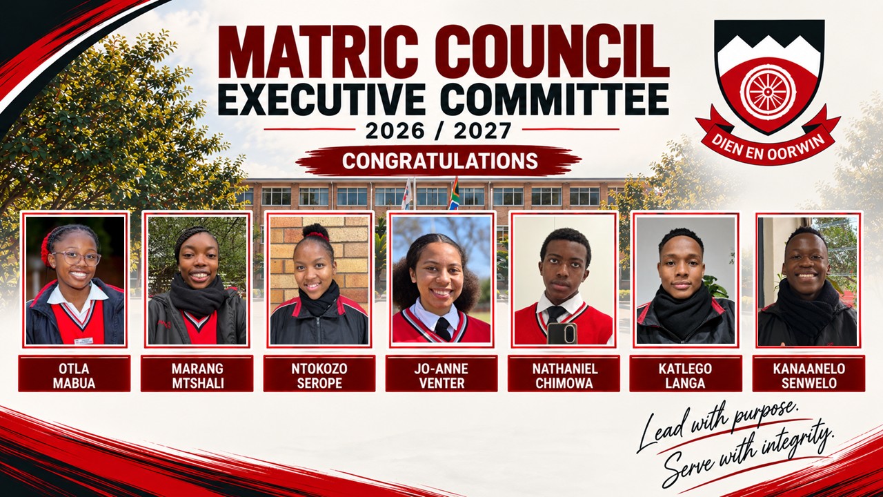 Matric Council Executive Committee 2026 / 2027